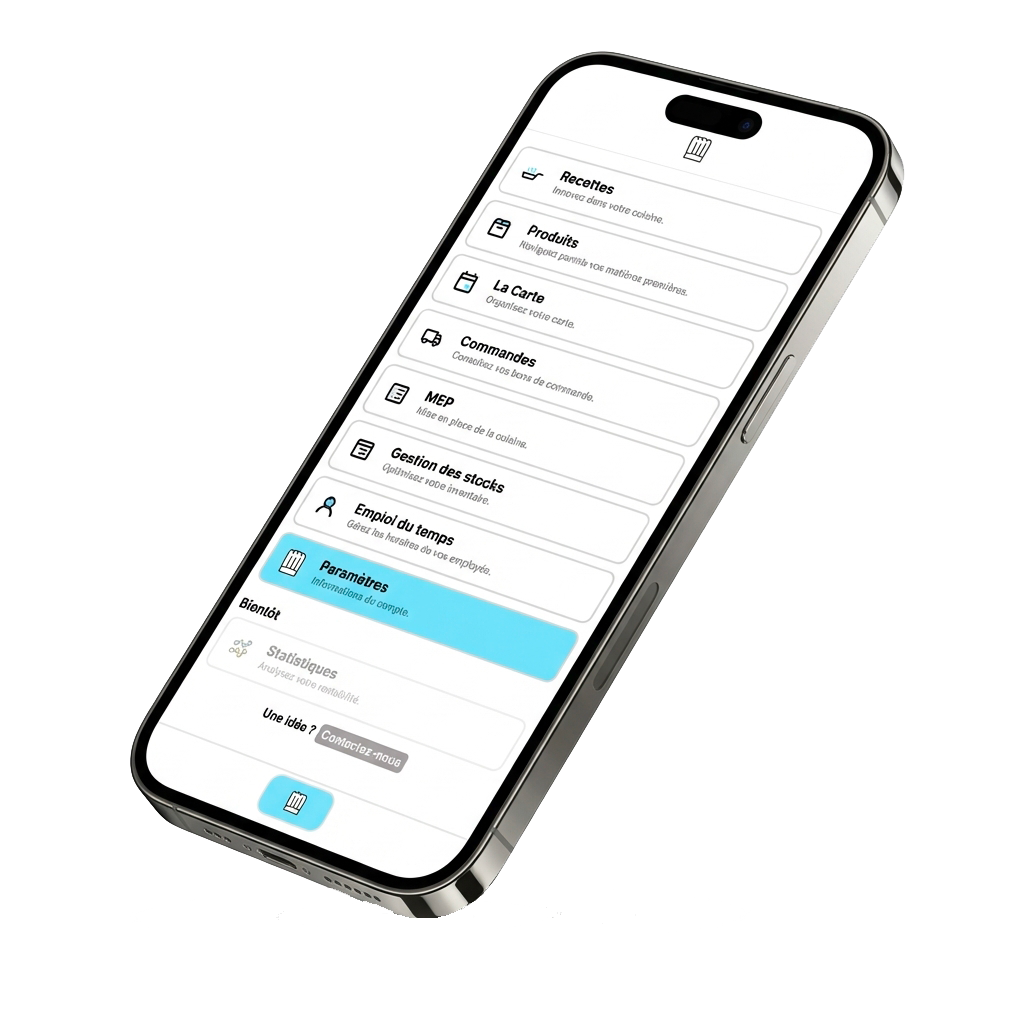 Fiches techniques cuisine sur ChefMate